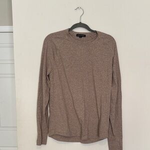 Banana Republic Heathered Brown Long Sleeve Shirt